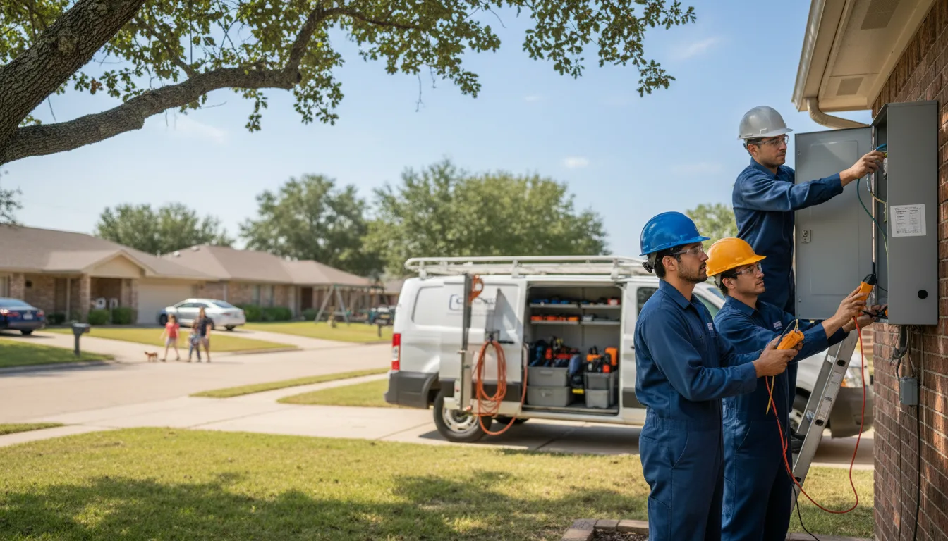 Certified electrician providing emergency electrical services in Wewoka, OK
